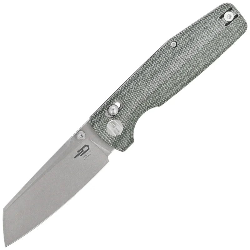 Darmowa dostawa Nóż składany Bestech Slasher Green Micarta, Stonewashed D2 (BG56B-1)