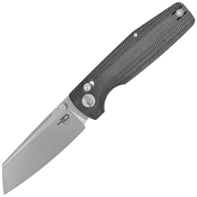 Nóż składany Bestech Slasher Black Micarta, Stonewashed D2 (BG56A-1) Darmowa dostawa