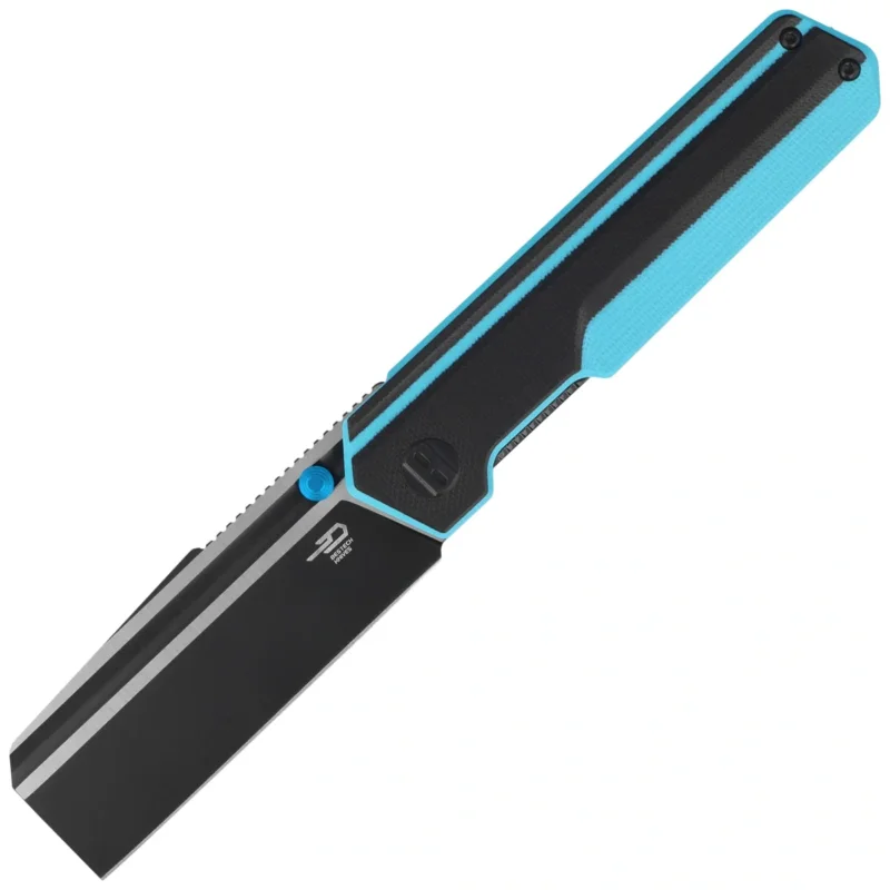 Bezpieczna płatność Nóż składany Bestech Tardis Black/Sky Blue G10, Black DLC/Satin D2 by Ostap Hel (BG54F)