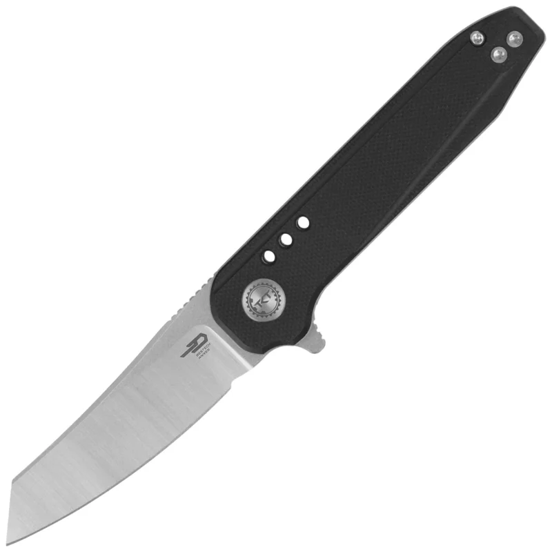 Sprawdź teraz Nóż składany Bestech Syntax Black G10, Stonewashed/Satin 14C28N by Todd Knife and Tool (BG40A)