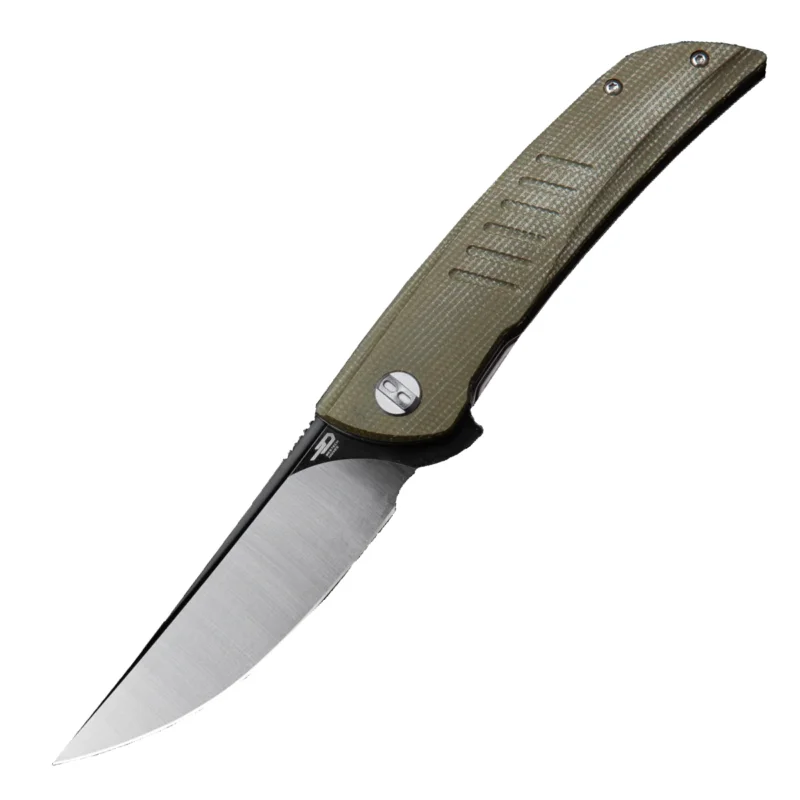 Popularny Bestech Swift Green Micarta, Satin/Black D2 Knife (BG30A-2)