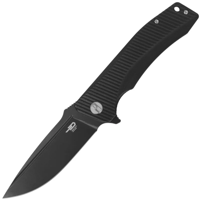 Bestech Mako Black G10, Black Stonewashed K110 Knife (BG27B) Premium