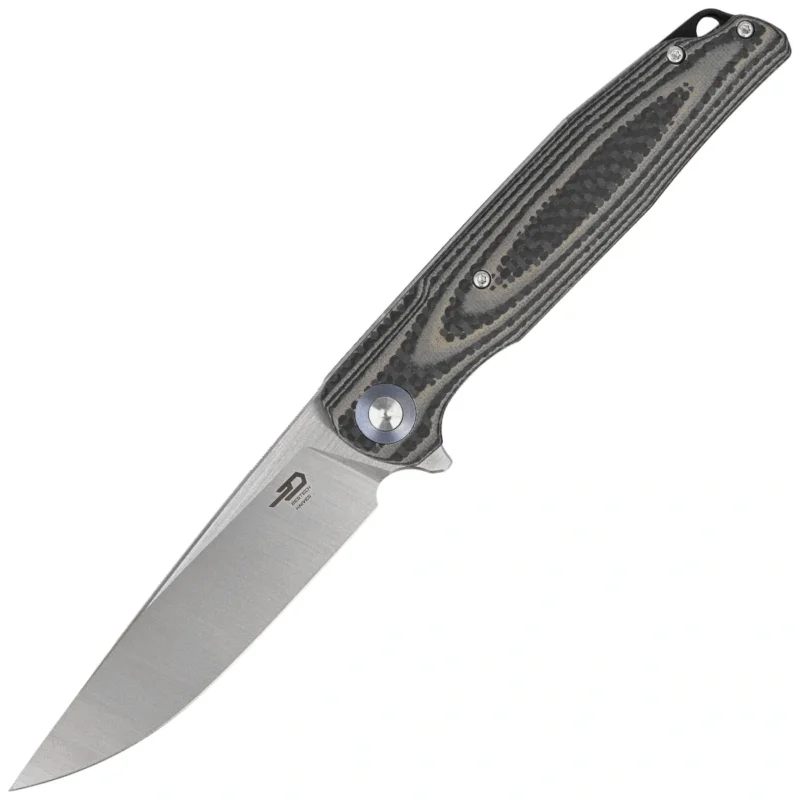 Bestech Ascot Beige Carbon Fiber/G10, Satin D2 Knife (BG19B) Nowy