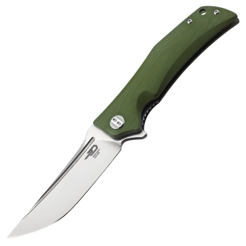 Bestech Scimitar Army Green G10, Stonewashed/Satin D2 Knife (BG05B-1) Hit cenowy