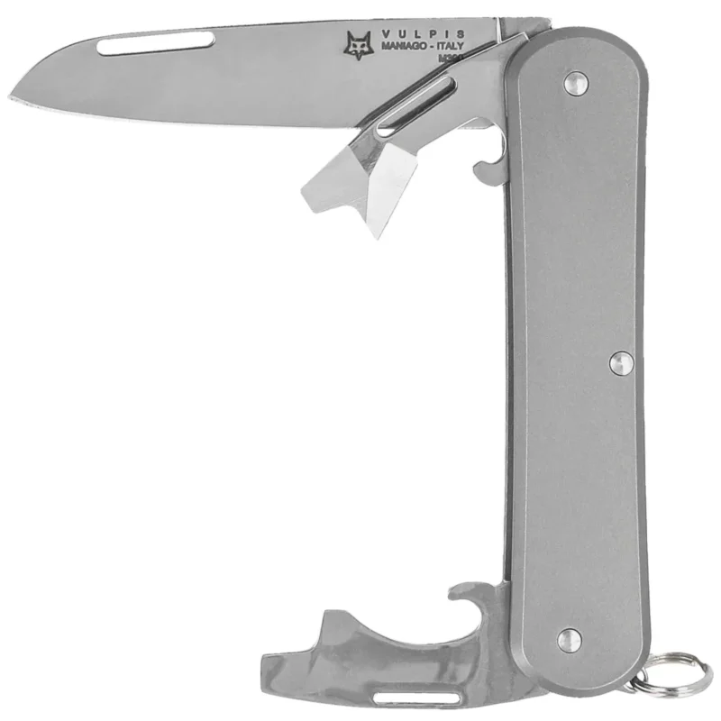 Scyzoryk Fox Vulpis 3 Sandblasted Titanium, Polished M390 (FX-VP130-3 TI) Nowy