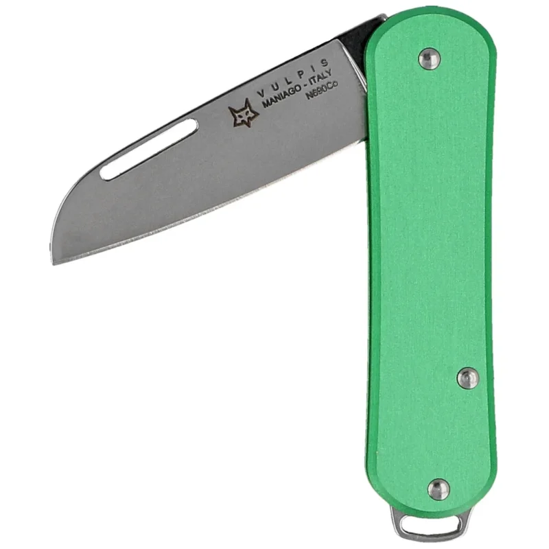 Ekspresowa dostawa Scyzoryk Fox Vulpis OD Green Aluminium, Polished N690Co (FX-VP108 OD)