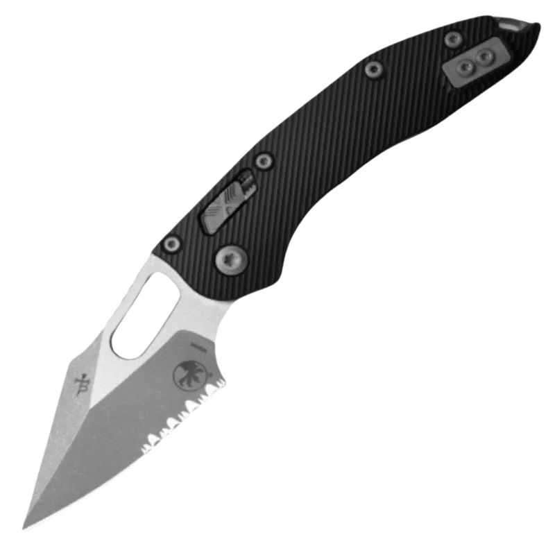 Nóż składany Microtech Stitch Ram-Lok S/E Black Fluted Aluminium, Apocalyptic P/S M390MK by Borka Blades and Tony Marfione (169RL-11APFL) Popularny