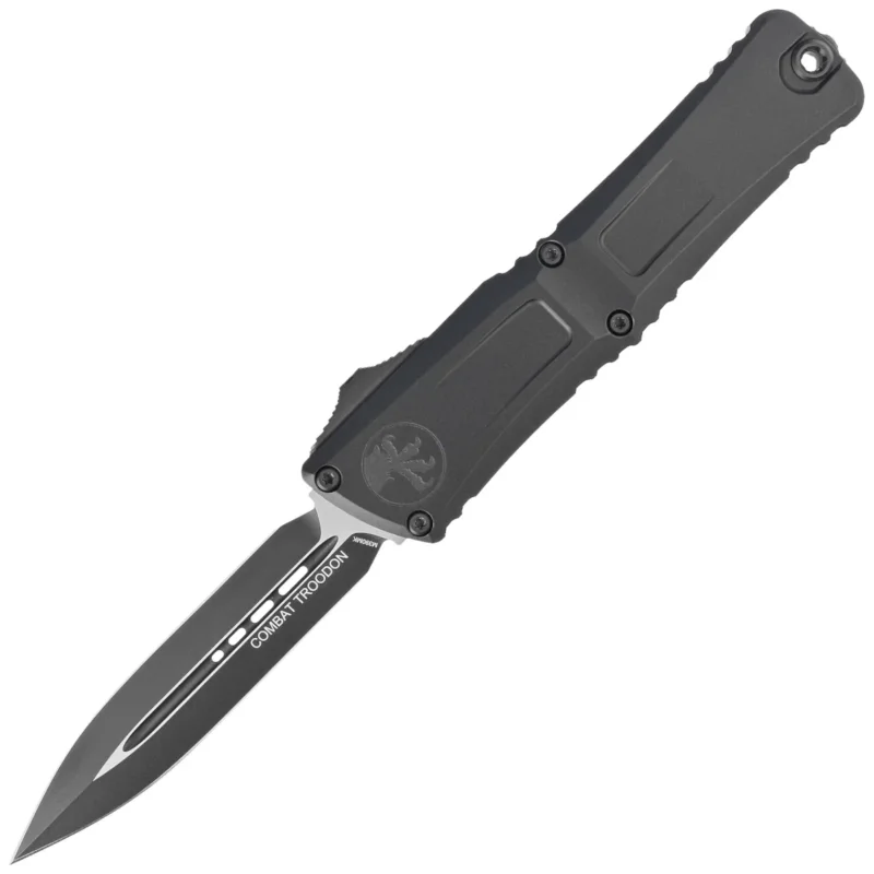 Tylko do końca tygodnia Nóż automatyczny OTF Microtech Combat Troodon Gen III D/E Black Aluminium, Tactical M390MK by Tony Marfione (1142-1T)