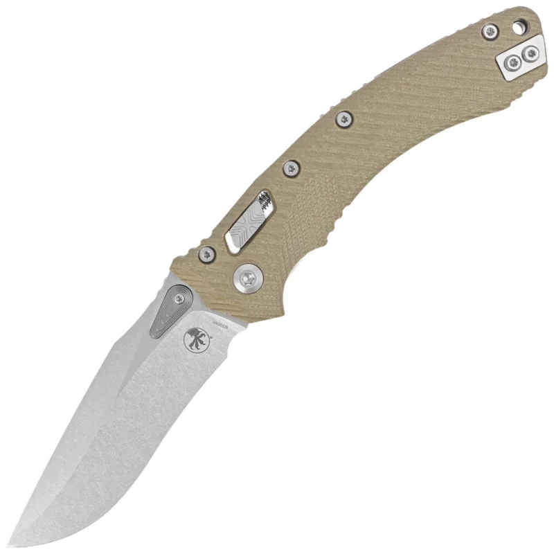 Niska cena Nóż składany Microtech Amphibian Ram-Lok S/E OD Green Fluted G10, Stonewashed M390MK by Tony Marfione (137RL-10FLGTOD)