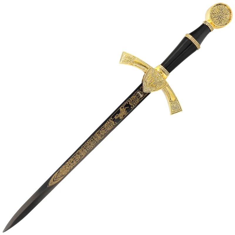 Decor Habitat Medieval Dagger, Black/Gold ABS, Black (15422) Okazja