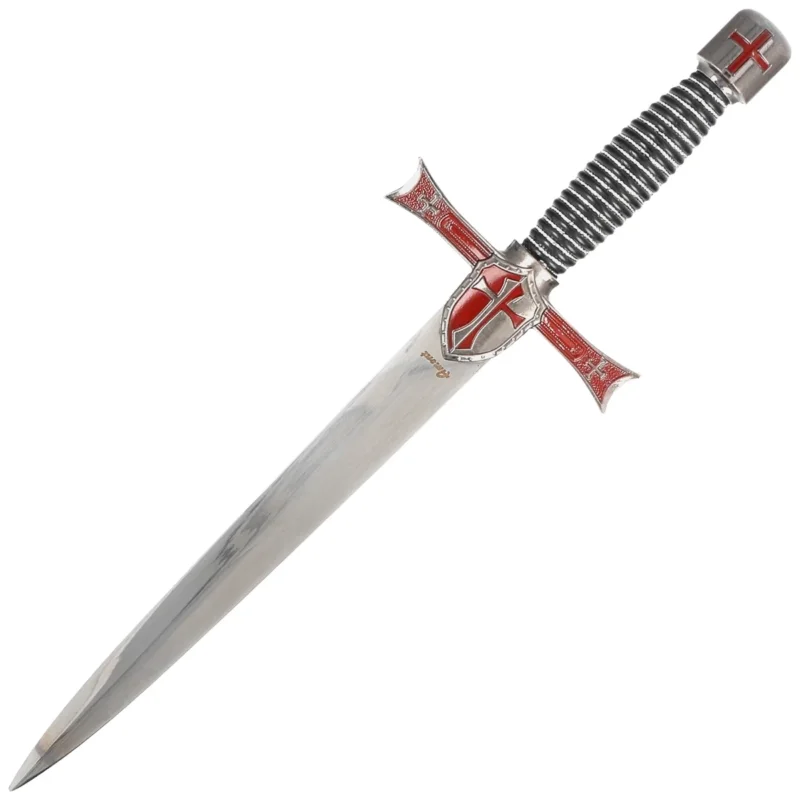 Decor Habitat Templar Dagger Burgundy/Black/Silver Steel, Satin Stainless Steel (S3319) Do wyczerpania zapasów