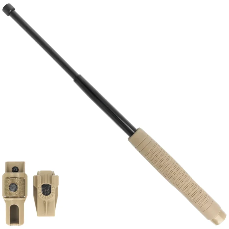 Ograniczona ilość ESP Ergonomic Friction Lock hardened expandable baton 18'' Khaki (ExB 18HE-KH-BK BH-54)