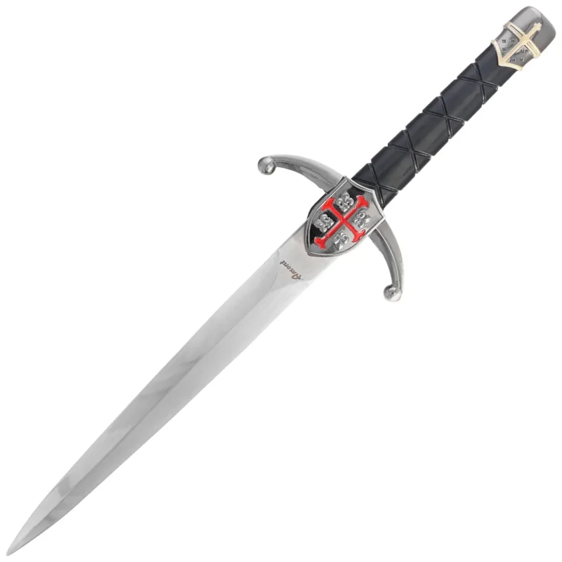 Sztylet Decor Habitat Templar Dagger Black ABS, Satin Stainless Steel (16759-1) Darmowy zwrot
