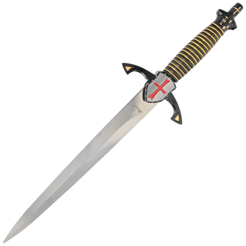 Darmowy zwrot Sztylet Decor Habitat Templar Dagger Black/Gold ABS, Satin Stainless Steel (S0301)