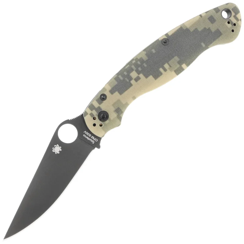 Nóż składany Spyderco Military 2 Digital Camo G10, Black DLC CPM S30V by Sal, Eric Glesser (C36GPCMOBK2) Szybka dostawa