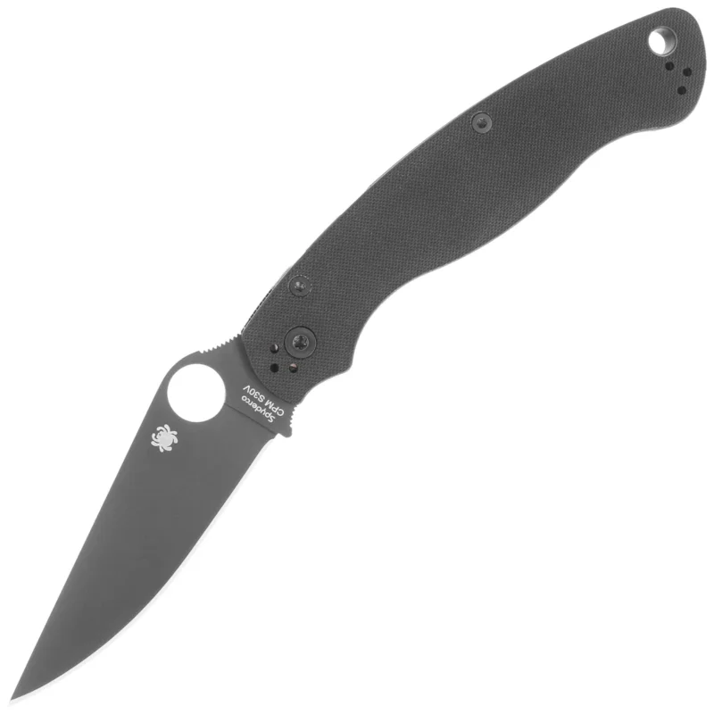 Spyderco Military 2 Knife Black G10, Black DLC CPM S30V by Sal, Eric Glesser (C36GPBK2) Bezpieczne zakupy