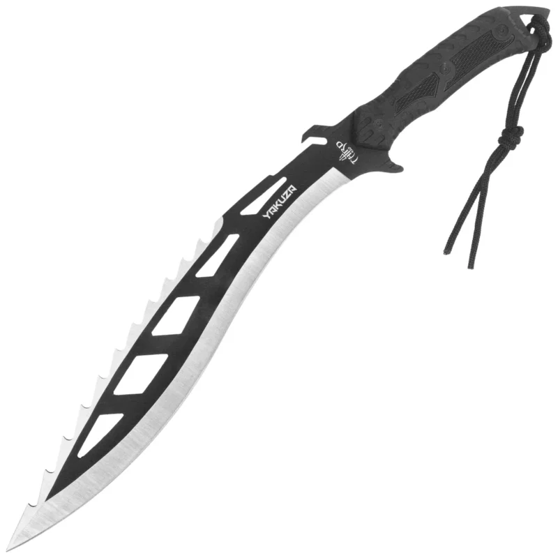 Machete Third Decor Habitat Yakuza Knife Black Rubberized ABS, Satin/Black 420 (H0300N) Wysoka jakość