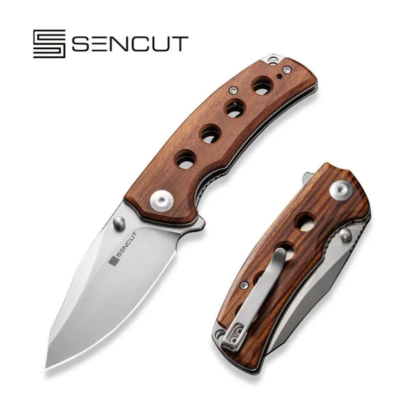 Ograniczona ilość Sencut Excalis Guibourtia Wood, Satin 9Cr18MoV (S23068-4)