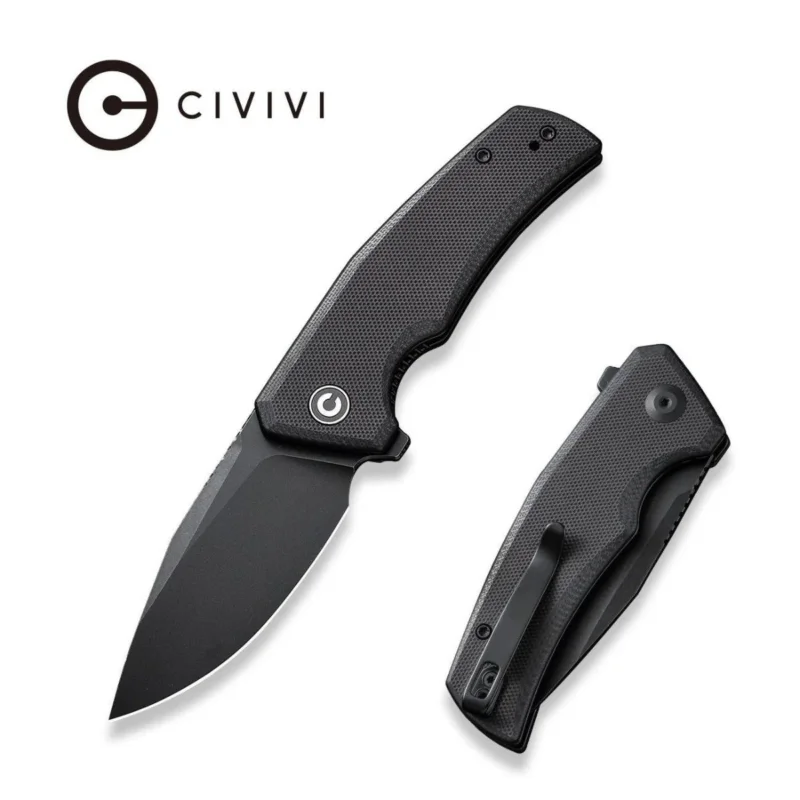 Tylko dziś Nóż składany Civivi Regulatron Black G10, Black Stonewashed Nitro-V (C23006-1)