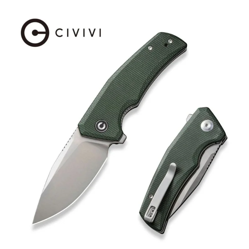 Civivi Regulatron Green Canvas Micarta, Satin Nitro-V Knife (C23006-2) Promocja