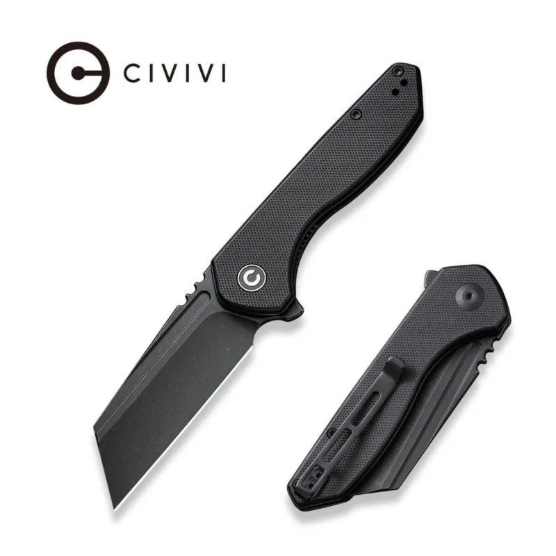 Nóż składany Civivi ExOne Black G10, Black Stonewashed Nitro-V by Brian Brown (C23036-1) Okazja