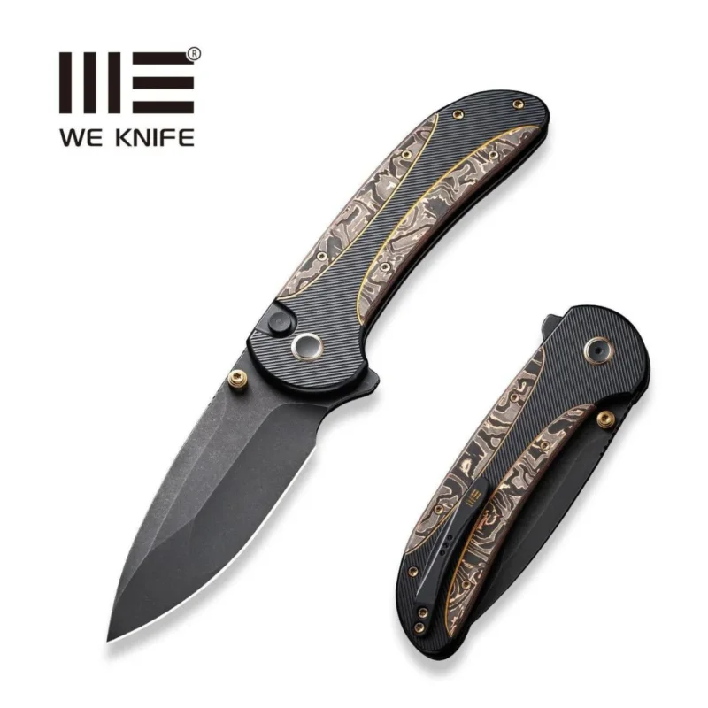 Kup teraz WE Knife Zizzit Black Titanium/Cooper Carbon Fiber, Black Stonewashed CPM 20CV (WE23031-1)