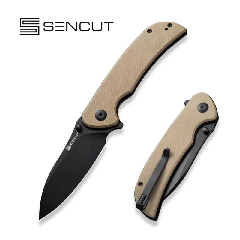 Nóż składany Sencut Borzam Tan G10, Black 9Cr18MoV (S23077-2) Ostatnia szansa