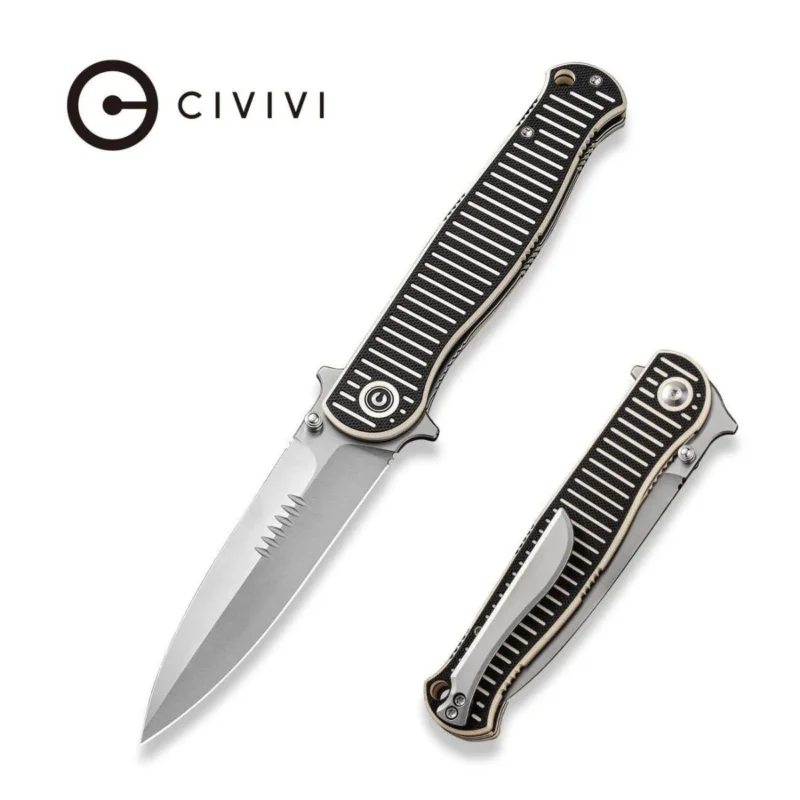 Najlepsza cena Civivi RS71 Ivory/Black G10, Satin Nitro-V by Robert Saniscalchi Knife (C23025-1)