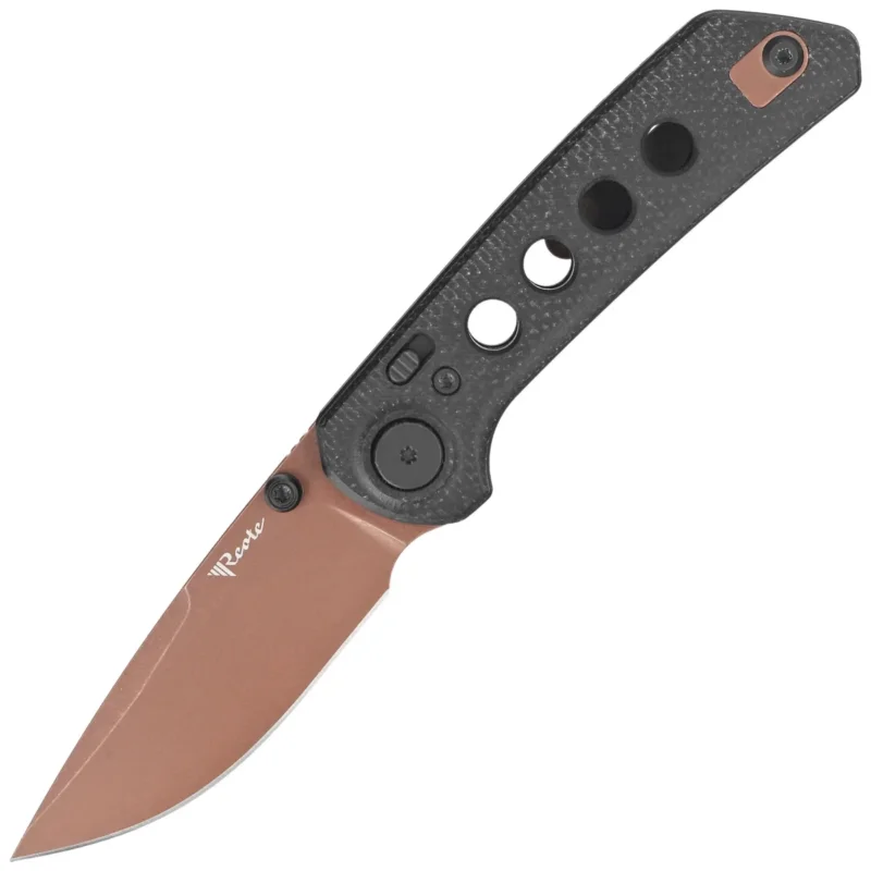 Reate PL-XT Black Micarta/Black G10 , Copper PVD Nitro-V (PL-XT DP.BKM.CPVD) Okazja
