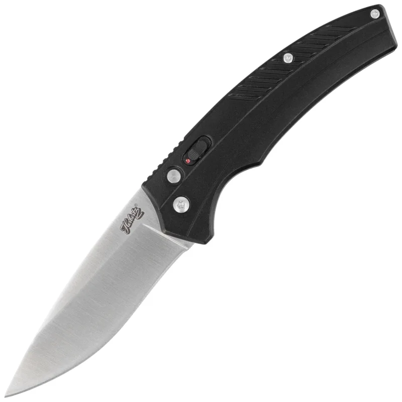 Herbertz CJH Black Aluminum Automatic Knife, Satin 420 (55026) Oferta czasowa
