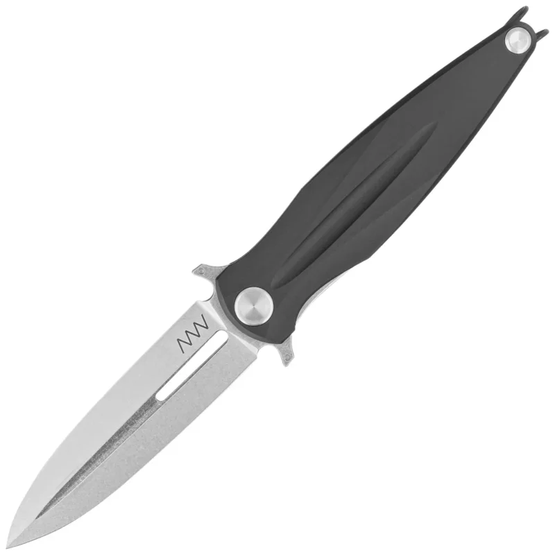 Nóż składany ANV Z400 BB Black Aluminium, Stonewashed Sleipner (ANVZ400-014) Niska cena