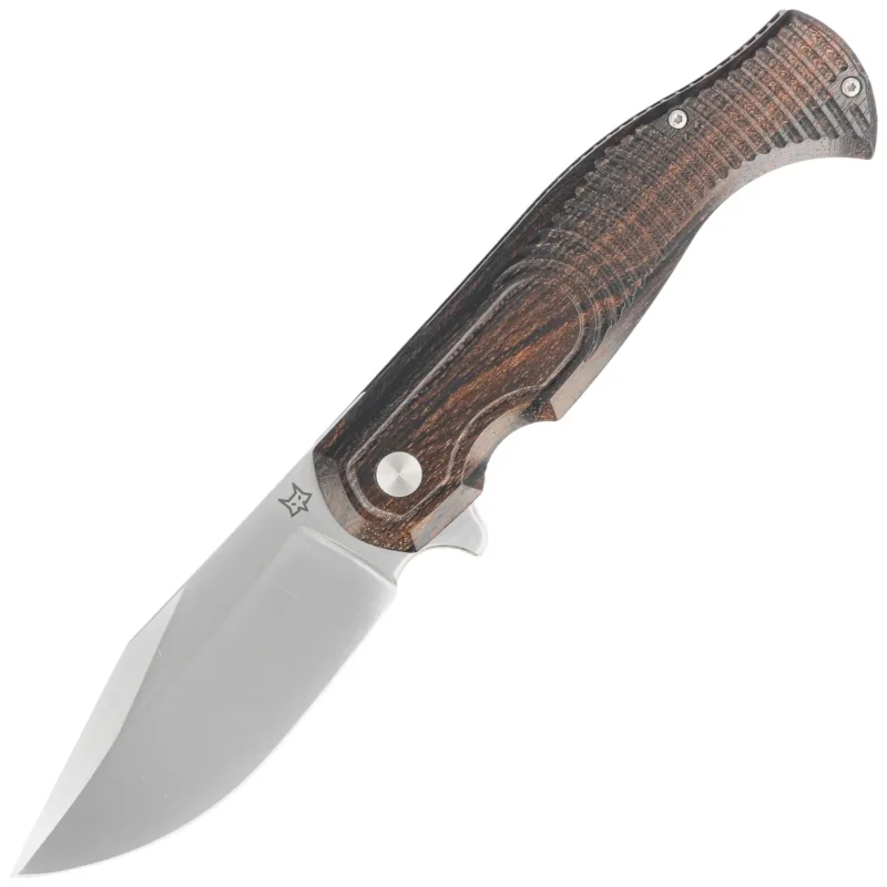 Promocja Fox Knife Eastwood Tiger Ziricote Wood, Satin CPM S90V by Gudy Van Poppel (FX-524 ZW)