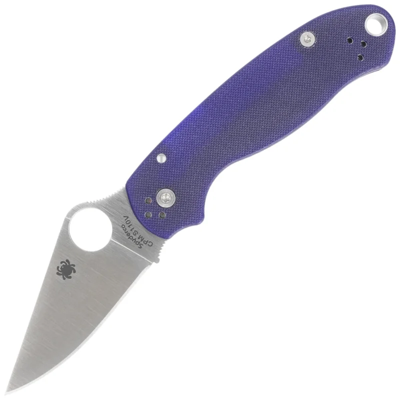 Zniżka Nóż składany Spyderco Para 3 Cobalt Blue G10, Satin CPM SPY27 by Sal, Eric Glesser (C223GPCBL)