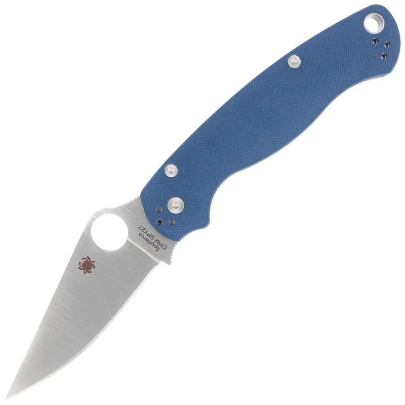Bezpieczna płatność Spyderco Para Military 2 Cobalt Blue G10, Satin CPM SPY27 by Sal, Eric Glesser (C81GPCBL2)