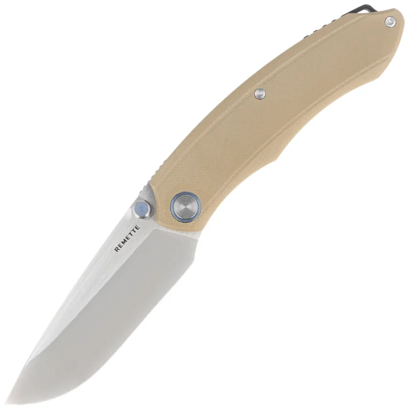 Wysoka jakość Nóż składany Remette Wild Species GC103-C Brown G10, Fine Hand Grinding 14C28N