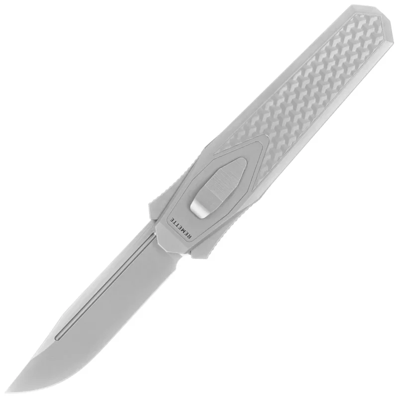 Nóż grawitacyjny Remette Swordfish Titanium / Red Blue Carbon Fiber, Pearlescent M390 (ZL101B3) Super okazja