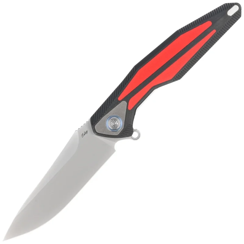 Ostatnie sztuki Nóż składany RikeKnife Tulay Black/Red G10, Matted 154CM (RK-Tulay-BR)