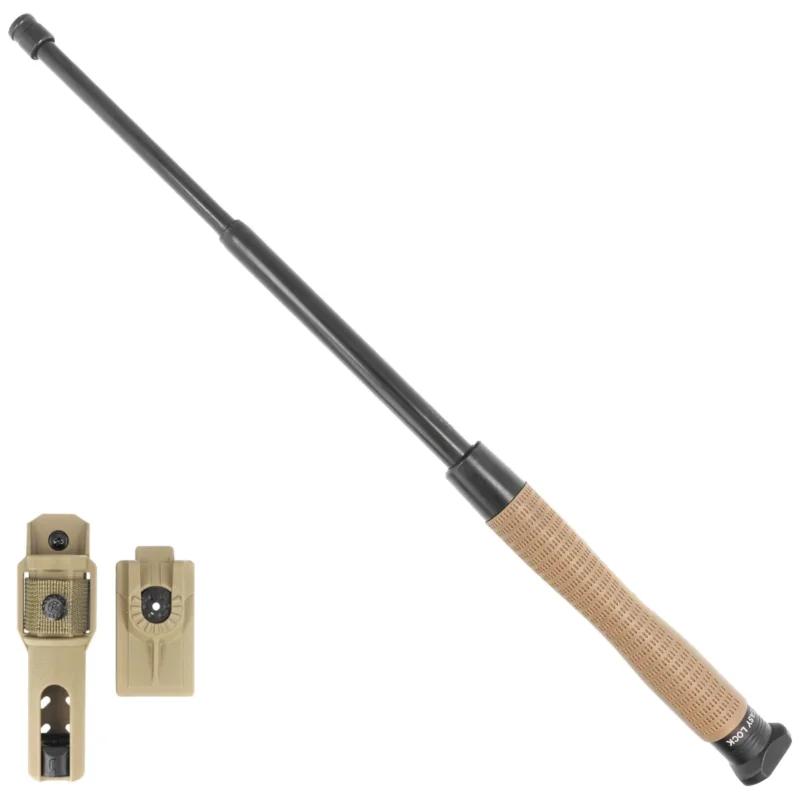 Ograniczona ilość ESP Ergonomic Easy Lock hardened expandable baton 20'' Khaki (ExBTT-20HE-KH BHT-55)
