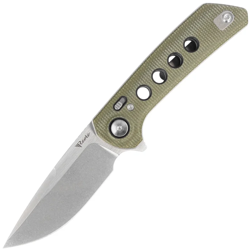 Reate PL-XF-3 Knife Green Micarta/Black G10 Inlay, Stonewashed Nitro-V Do wyczerpania zapasów