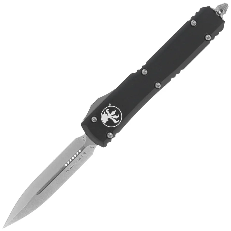 Microtech Ultratech D/E OTF Knife Black Aluminum, Stonewashed M390 by Tony Marfione (122-10) Okazja
