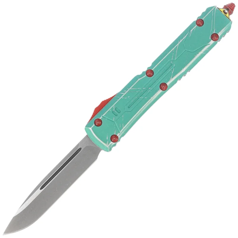 Nóż automatyczny OTF Microtech Ultratech S/E Bounty Hunter Signature Distressed Green Aluminium, Apocalyptic M390 by Tony Marfione (121-10BH) Nie przegap