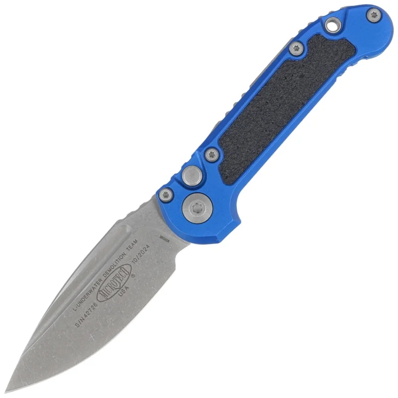Dodaj do koszyka Microtech LUDT Gen III S/E Automatic Knife Blue Aluminum, Apocalyptic M390MK by Tony Marfione (1135-10APBL)