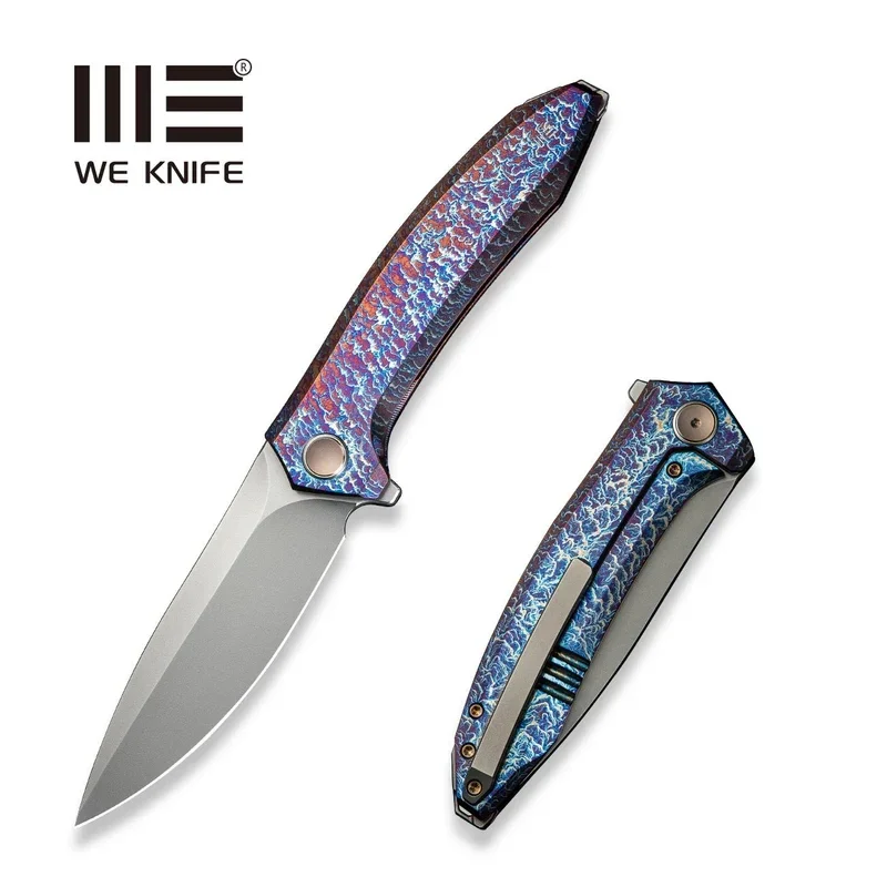 Tylko do końca tygodnia Nóż składany WE Knife Acuminal Flamed Titanium, Polished Bead Blasted Vanax (WE23070-4)