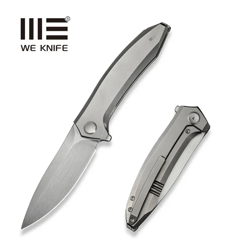 Nóż składany WE Knife Acuminal Gray Titanium, Hand Rubbed Satin Vanax (WE23070-2) Tylko dziś