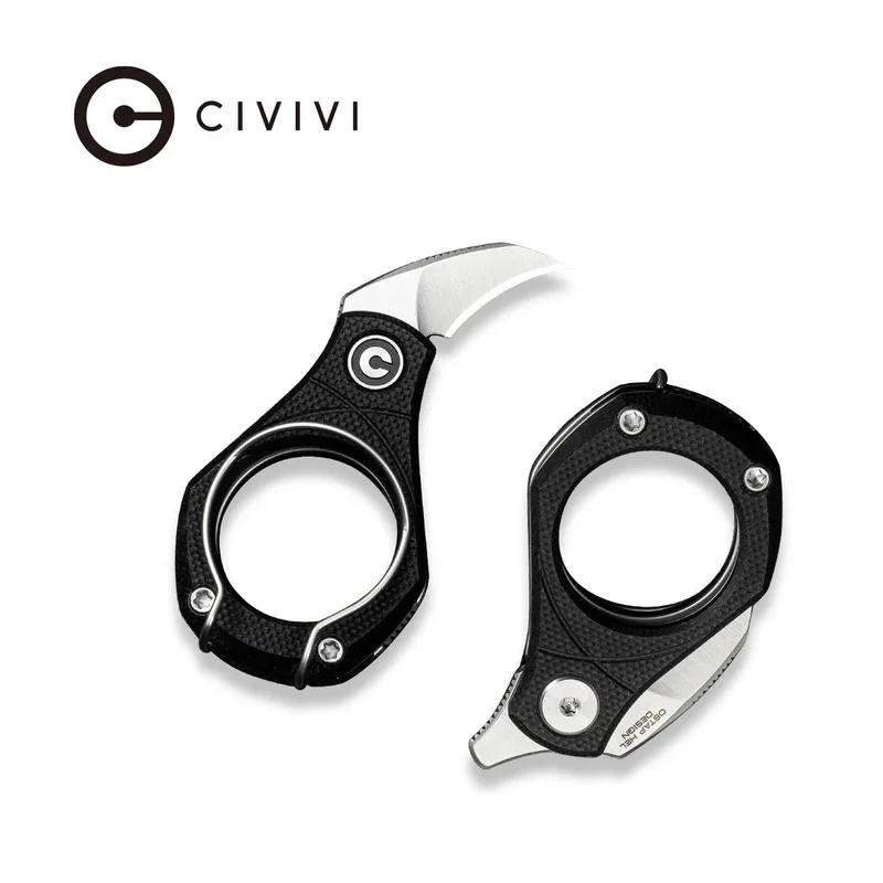 Nóż składany Civivi Pyrus Black G10, Satin 14C28N by Ostap Hel (C23038-2) Ostatnie sztuki