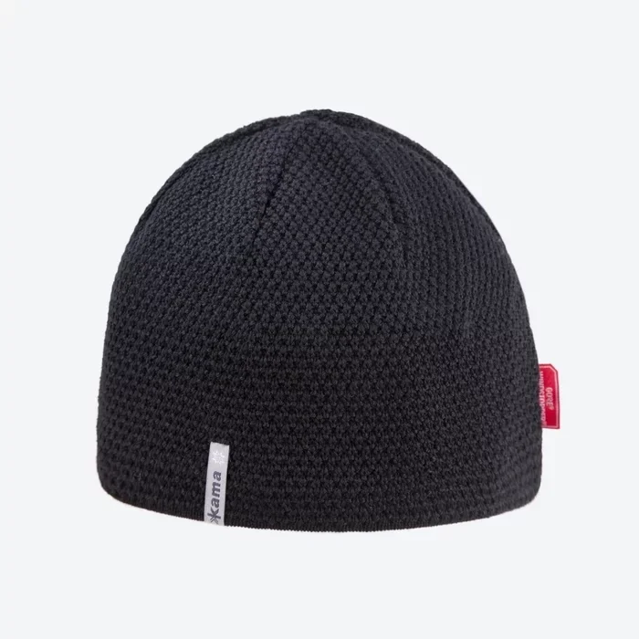 Dostępne od ręki Czapka Kama Merino Wool/Acrylic Gore-Tex Infinium Windstopper, Black (AW62-110)