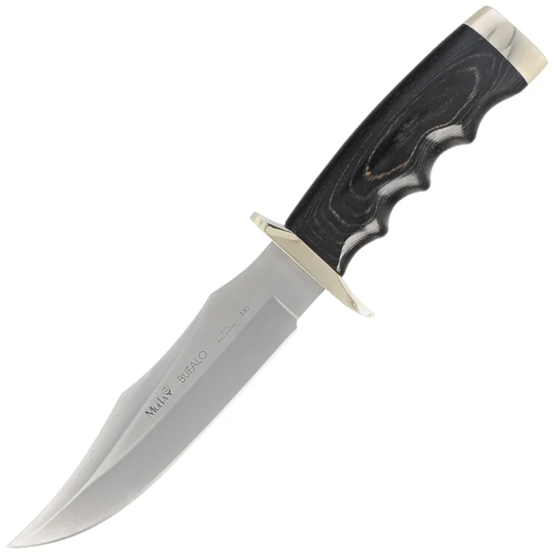 Tylko dziś Nóż Muela Bufalo-17M Black Pakka Wood Knife, Satin 440
