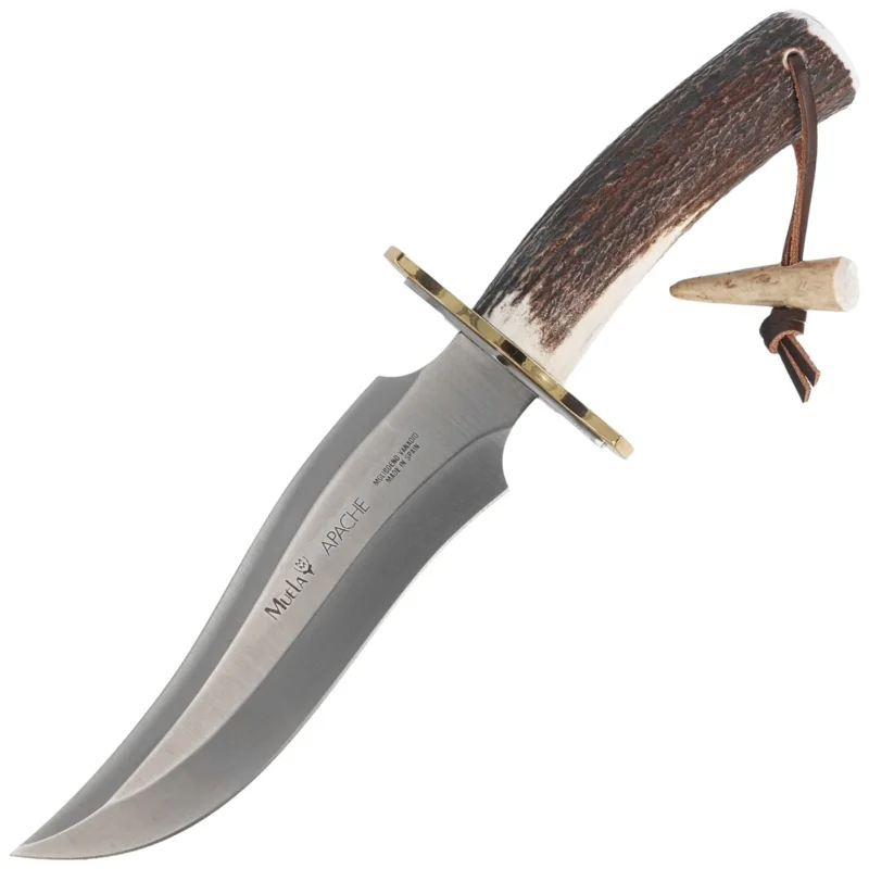 Muela Apache Deer Stag Knife, Satin X50CrMoV15 Darmowa dostawa