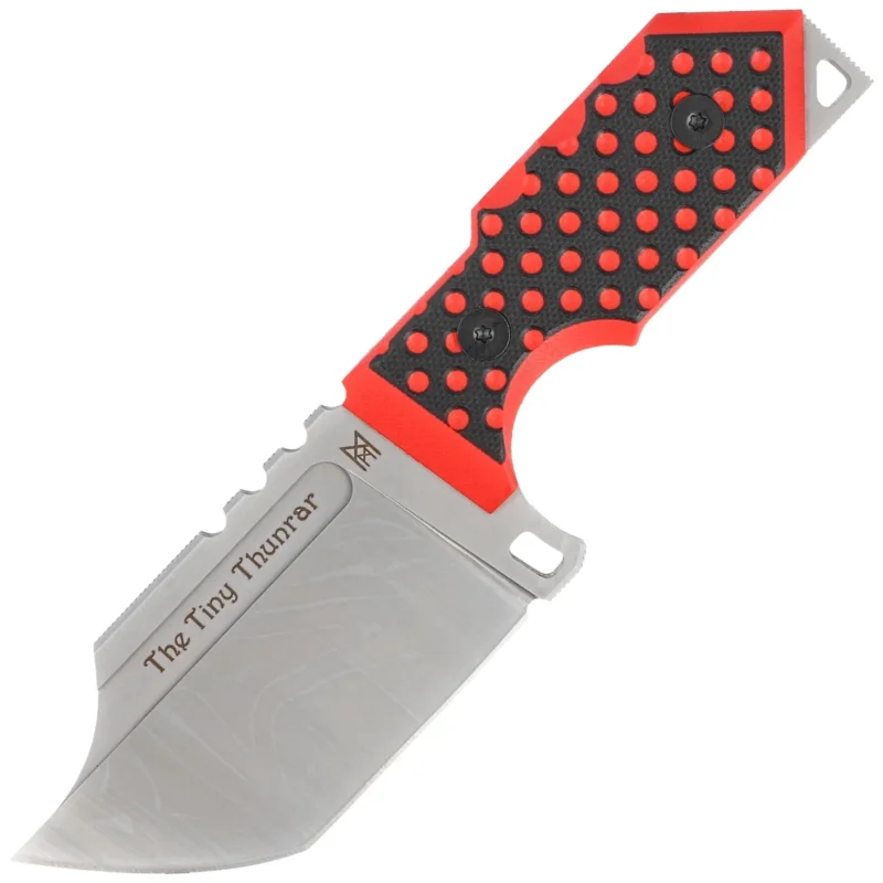 Midgards Messer The Tiny Thunrar Black/Red G10, Satin 14C28N by Ralph and Tina Zlobinsky knife (MM019) Obniżka ceny