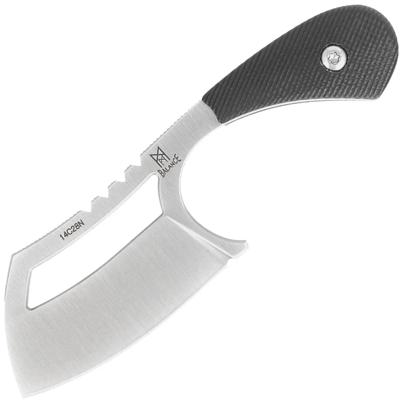 Oferta Midgards Messer Ratatosk CL Black G10, Satin 14C28N neck knife (MM008)